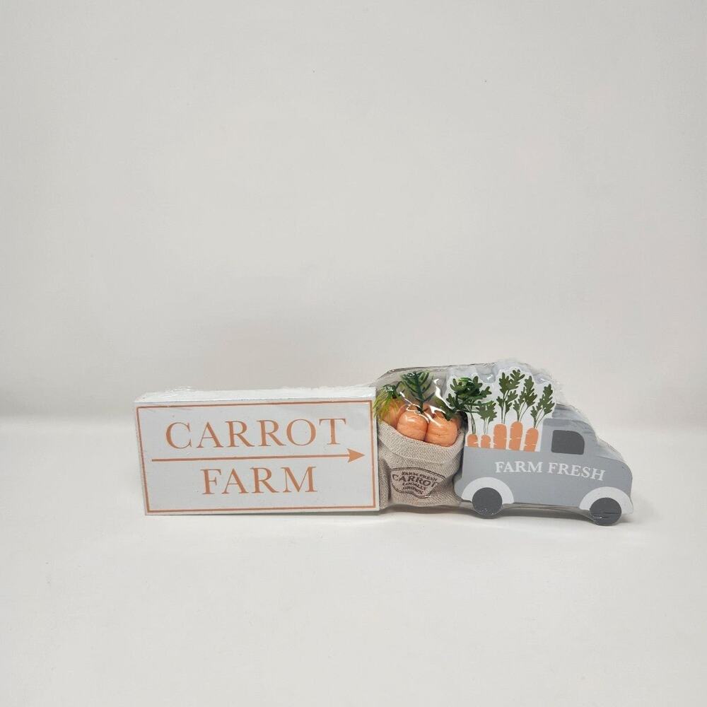 Carrot Farm Easter Decorative Tiered Tray Set